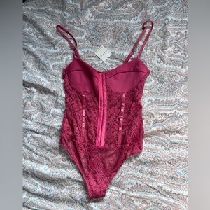 Free People night rhythm red bodysuit size xs never worn